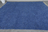 Moroccan solid blue rug - Berber rug - Custom rug