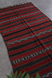 Hand woven Berber kilim 4.4 ft x 8.5 ft