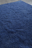 Moroccan solid blue rug - Berber rug - Custom rug