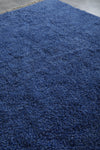 Moroccan solid blue rug - Berber rug - Custom rug