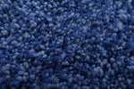 Moroccan solid blue rug - Berber rug - Custom rug