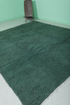 Green Beni Ourain Rug - 8 x 9.8 Feet | Handmade Moroccan Wool