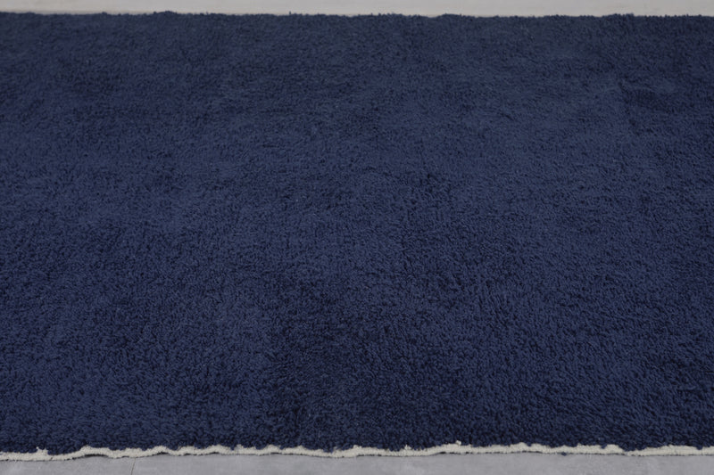 Dark Blue Beni Ourain rug - handmade custom carpet - custom moroccan rugs