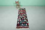 boucherouite runner rug 1.9 X 6.2 Feet