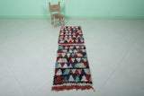 boucherouite runner rug 1.9 X 6.2 Feet