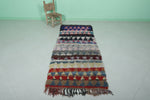 Handmade Moroccan rug 2.8ft x 6.5ft - 