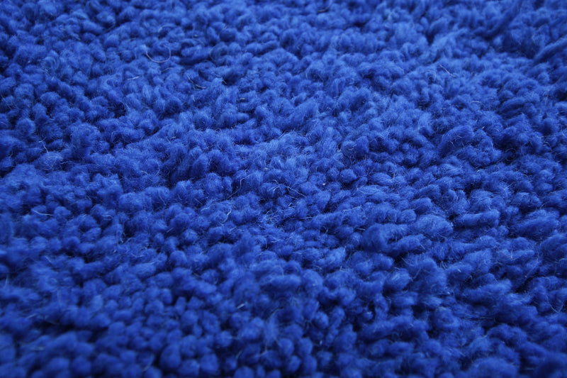 Blue Handmade Beni ourain rug - Berber rug - Wool rug