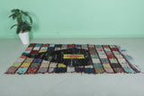 Runner Boucherouite rug 3.4 X 7.1 Feet