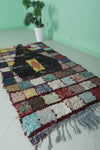 Runner Boucherouite rug 3.4 X 7.1 Feet