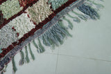 Runner Boucherouite rug 3.4 X 7.1 Feet