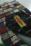 Runner Boucherouite rug 3.4 X 7.1 Feet