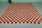 Moroccan Checkered Rug - 9 x 12 Feet | Handmade Wool Area Rug