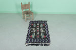 Vintage Handmade Berber Runner Rug 2 FT × 3.6 FT