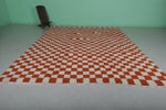 Moroccan Checkered Rug - 9 x 12 Feet | Handmade Wool Area Rug