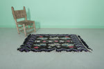 Vintage Handmade Berber Runner Rug 2 FT × 3.6 FT