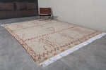 Authentic Moroccan Rug - 8.3 x 10.3 ft | Beige with Tribal Motifs