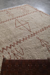 Authentic Moroccan Rug - 8.3 x 10.3 ft | Beige with Tribal Motifs