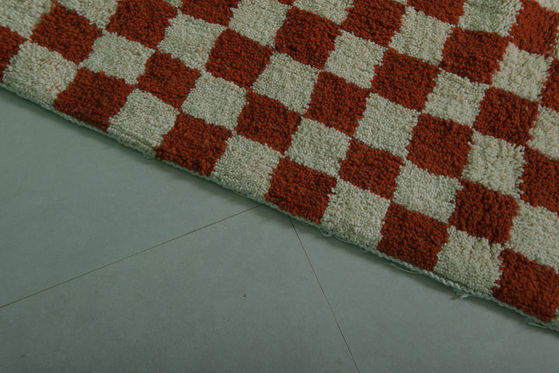 Moroccan Checkered Rug - 9 x 12 Feet | Handmade Wool Area Rug