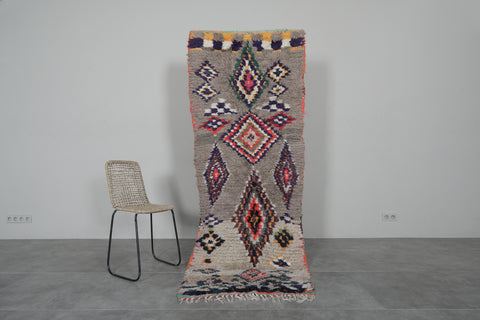 Geometric Moroccan Berber Rug | 2.9 X 8.1 Feet