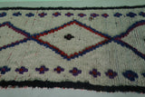 Vintage moroccan runner rug3.9 FT X 7.9 FT