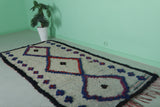 Vintage moroccan runner rug3.9 FT X 7.9 FT