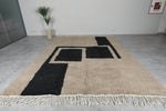 Hand-Knotted Moroccan rug - Custom rug - Wool rug