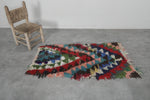 Moroccan berber rug 2.3 X 4.3 Feet - Boucherouite Rugs