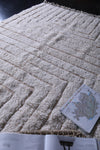 Beni Ourain Beige Moroccan rug - Berber handmade carpet - custom Rug