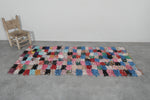 Moroccan berber rug 2.8 X 6.9 Feet - Boucherouite Rugs