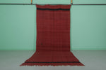 Red Moroccan Rug 5.8x14.2 FT - Handwoven Berber Carpet