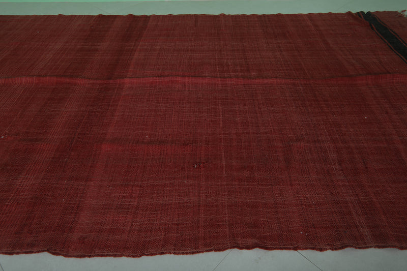 Red Moroccan Rug 5.8x14.2 FT - Handwoven Berber Carpet