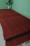 Red Moroccan Rug 5.8x14.2 FT - Handwoven Berber Carpet