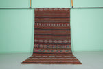 Handwoven Moroccan kilim rug 5.6 FT X 10.9 FT