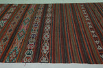 Handwoven Moroccan kilim rug 5.6 FT X 10.9 FT