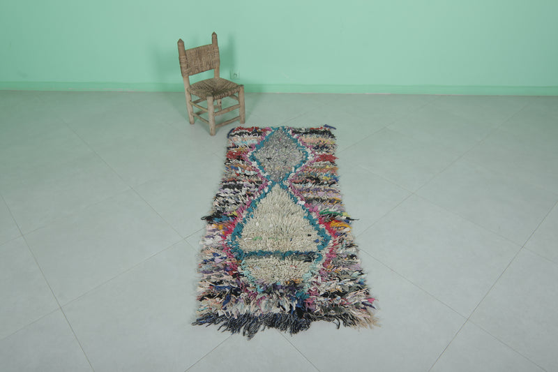 handmade berber runner rug 2.3 X 5.4 Feet