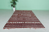 Vintage berber kilim rug 5.3 ft x 9 ft