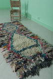 handmade berber runner rug 2.3 X 5.4 Feet