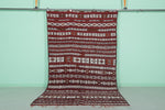 Vintage berber kilim rug 5.3 ft x 9 ft