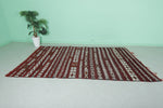 Vintage berber kilim rug 5.3 ft x 9 ft