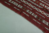 Vintage berber kilim rug 5.3 ft x 9 ft