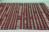 Vintage berber kilim rug 5.3 ft x 9 ft