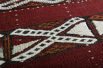 Vintage berber kilim rug 5.3 ft x 9 ft