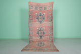 Pink Moroccan Rug Runner 3.4 X 8 Feet