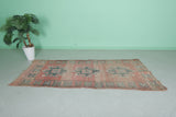 Pink Moroccan Rug Runner 3.4 X 8 Feet