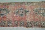 Pink Moroccan Rug Runner 3.4 X 8 Feet