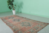 Pink Moroccan Rug Runner 3.4 X 8 Feet