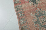 Pink Moroccan Rug Runner 3.4 X 8 Feet