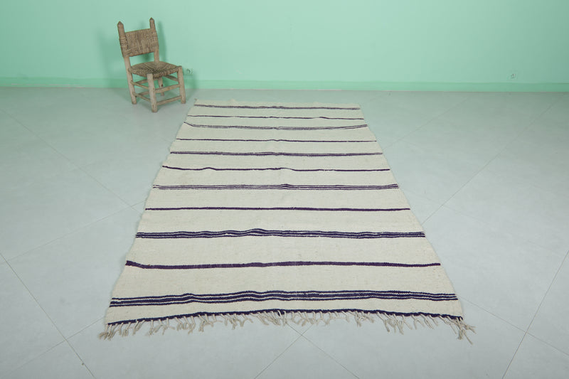 Flat Woven Rug - Handcrafted 4.6 FT X 7.6 FT