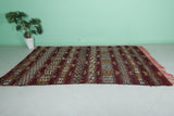 Red Moroccan berber rug 5.9 FT X 9.6 FT