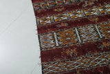 Red Moroccan berber rug 5.9 FT X 9.6 FT